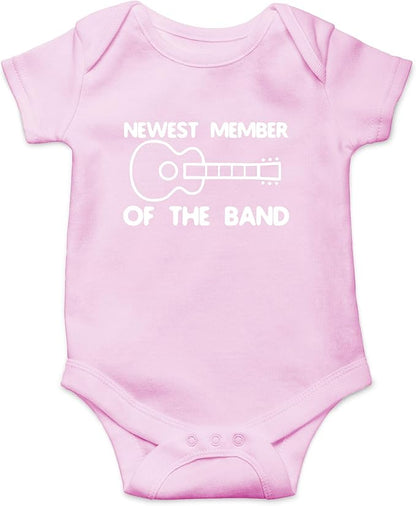 AW Fashions New Member Of The Band Baby Bodysuit Funny Family Newborn Outfit for Boys or Girls Clothing