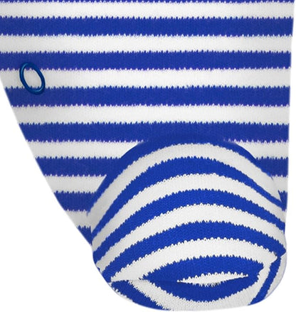 Creative Knitwear College Baby Striped Footed Romper - Team Logo, Multiple Colors, for Boys & Girls (0-9 Months)