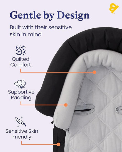 Travel Bug GoldBug Baby & Toddler 2-in-1 Car Seat Head Support - Black