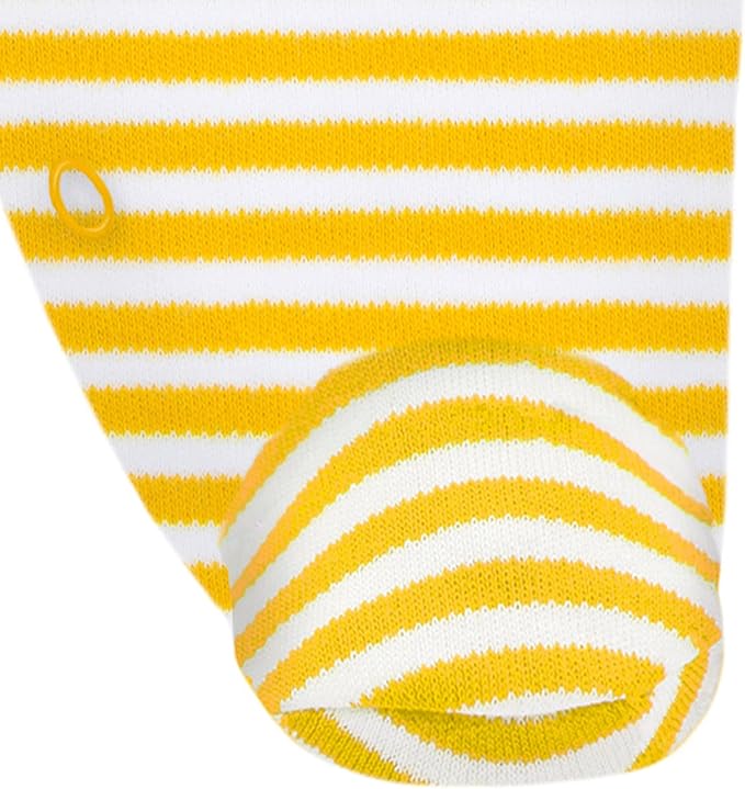 Creative Knitwear College Baby Striped Footed Romper - Team Logo, Multiple Colors, for Boys & Girls (0-9 Months)