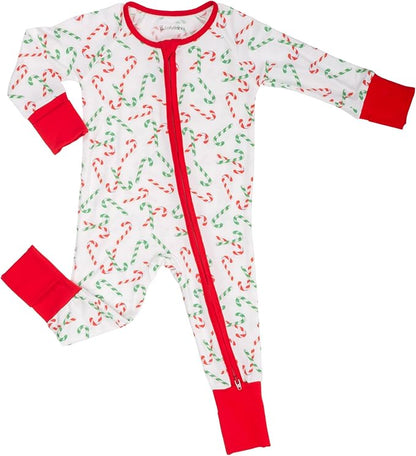 LollyBanks Baby Pajamas, 2-Way Zipper Infant Romper, 95% Viscose Made from Bamboo and 5% Spandex, Baby Sleepers