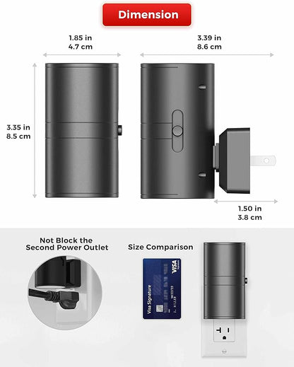 L LOHAS LED Red Night Light, Night Lights Plug into Wall, LED Night Lights with Light Sensor, Sleep Aid Red, Dimmable Night Light for Christmas, Holiday Decor, Hallway, Bedroom, 2 Pack