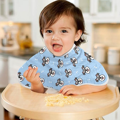 vvfelixl Miniature Schnauzer Dog Heads Burp Cloths for Baby Boy Girls Baby Washcloths Burp Rags 1 Pack