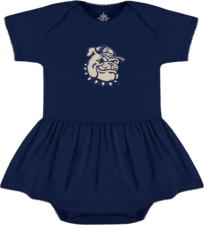 Creative Knitwear College Baby Picot Bodysuit Dress - Team Logo, Multiple Colors, for Baby Girls (0-24 Months)