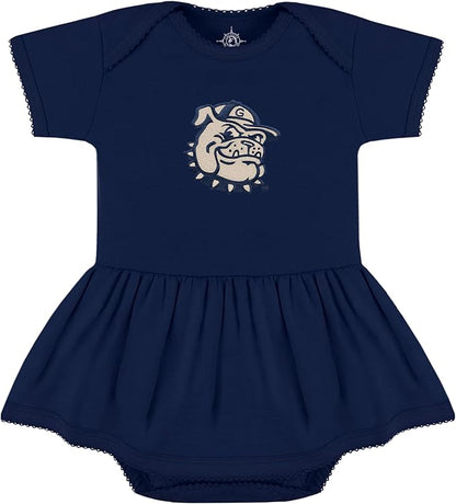 Creative Knitwear College Baby Picot Bodysuit Dress - Team Logo, Multiple Colors, for Baby Girls (0-24 Months)