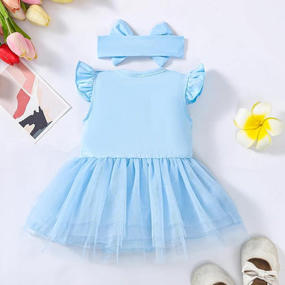 Magic Park 0-18M Infant Bodysuit Tutu Dress Baby Girl Romper Dress Toddler Solid Color Tulle Skirt Baptism Holidays Outfits