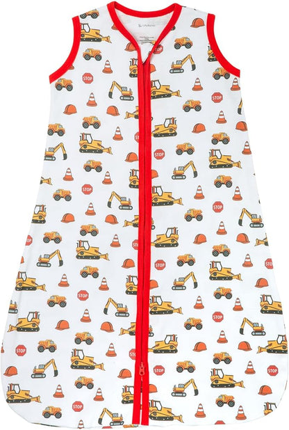 LollyBanks Sleep Sack, 100% Cotton Neutral Baby Sacks, 0.5 TOG Sleep Sacks Lightweight with 2-Way Zipper