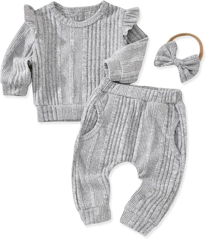 Aalizzwell Infant Baby Girl Fall Winter Outfit