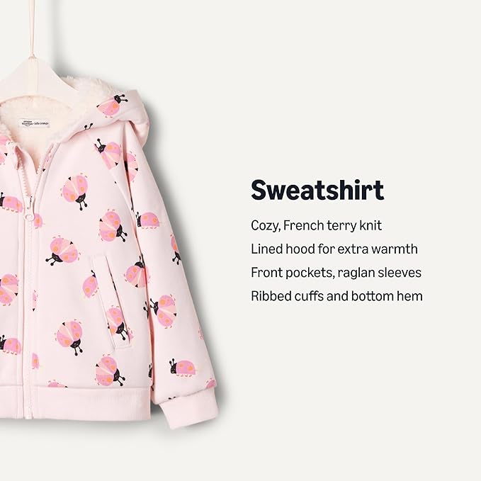 Amazon Essentials x Sofia Grainge Unisex Toddlers and Babies’ Zip Hoodie Sweatshirt