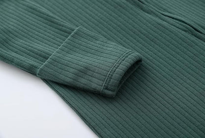 ACESTAR Baby Footies Pajamas, 2-Way Zipper Baby Sleepers with Mitten Cuffs - Long Sleeve Baby Zip Up Onesie for 0-12 Months