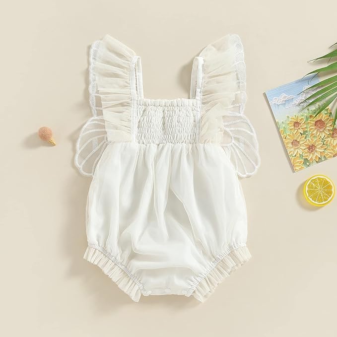 Baby Girl Clothes Floral Boho Lace Romper Bodysuit Romper Jumpsuit Summer Outfit Summer Baby Clothes Girls