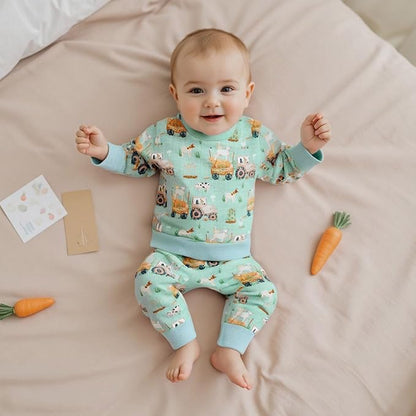 CIYCUIT Toddler Baby Boy Clothes Long Sleeve Sweatshirt Pants Set Fall Winter Outfits