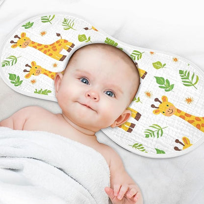 vvfelixl Muslin Burp Cloths Cute Baby Giraffes Baby Washcloths for Baby Girl Boys 2 Pack