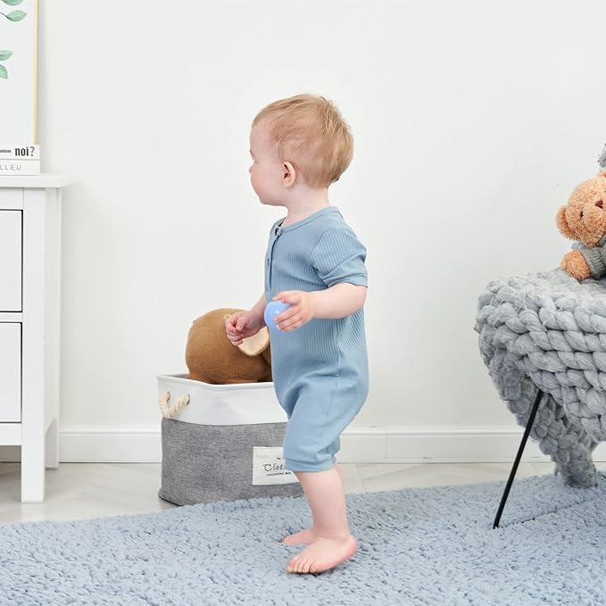 Bafeicao Baby Boy Girl 2/3 Pack Solid Romper Ribbed Short/Long Sleeve Bodysuit Jumpsuit Infant Knitted Outfits Clothes