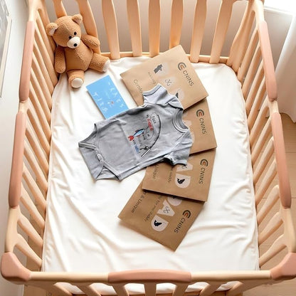 Cnins Funny Baby Bodysuit & Daddy Matching Cotton Outfit for Wild One 1st Birthday, Unisex Newborn Infant Clothes 0-24M