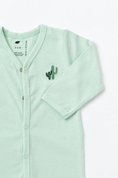 monica + andy On the Go Baby One Piece, 100% Organic Baby Clothes for Girls & Boys, Sizes For Preemie, Newborn, & Infant