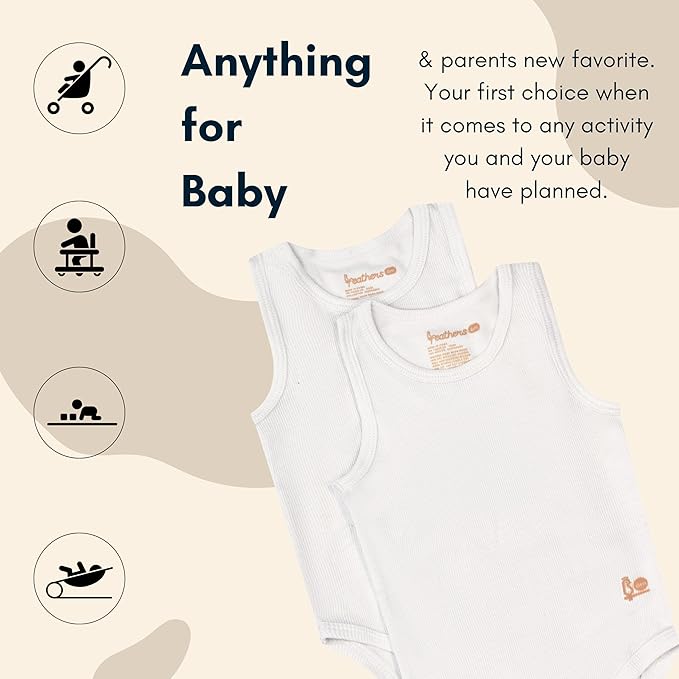 Feathers Baby Super Soft Cotton Onepiece Bodysuit Undershirt