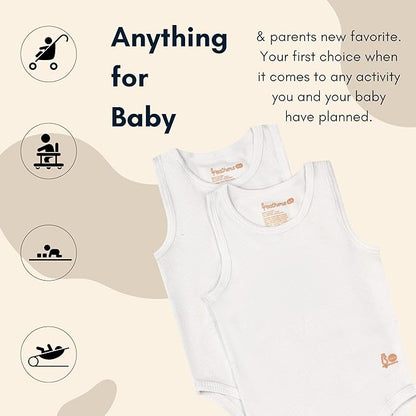 Feathers Baby Super Soft Cotton Onepiece Bodysuit Undershirt