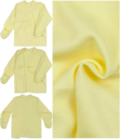 ToBeInStyle Babies' 4 Pack Relaxed Fit Short or Long Sleeve Button Up Kimono Tee Swaddle Shirt