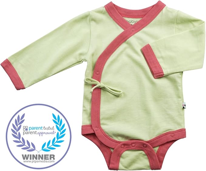 Babysoy Baby Kimono Wrap Around Onesie Bodysuit