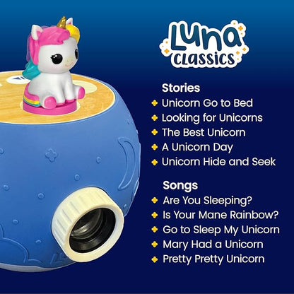 Unicorn Figurine Cartridge – Projects 5 Stories and 5 Songs, Over 30 Minutes of Audio Content | Gift and Toy for Ages 3+