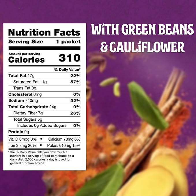 Patak's Ready-to-Eat Meals Variety Pack - Butter Chickpeas & Veggies, Chickpea & Veggie Korma, Lentil & Veggie Tikka Masala - Microwave Meals for Quick Dinners or Lunch - Serve w/ Rice or Naan - 10.5oz (Pack of 6 Total: 2 of Each Meal)