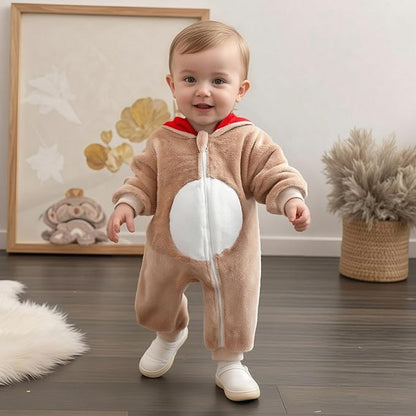 Newborn Baby Boy Girl Clothes Valentines Heart Long Sleeve Romper One Piece Jumpsuit Hoodie Coat Warm Winter Outfits
