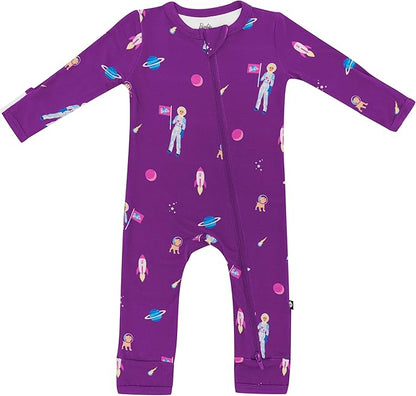 KYTE BABY Unisex Rayon Made From Bamboo Zippered Rompers 0-24 Months