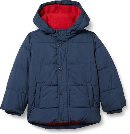 Amazon Essentials Babies, Toddlers, and Boys' Heavyweight Hooded Puffer Jacket