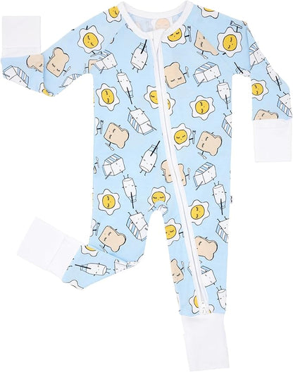 Little Sleepies Pajamas for Baby Boys & Girls, Viscose from Bamboo Baby Pajamas, Preemie & Newborn Sleepers, 2-Way Zipper PJs