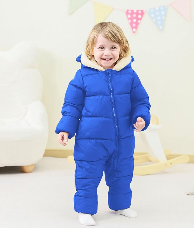 BFUSTYLE Baby Snowsuit 0-24 Months Winter Clothes Infant Boy Girl Puffer Jacket Newborn One Piece Coat with Hooded