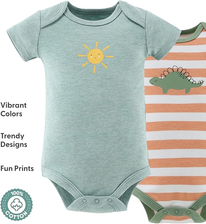 The Peanutshell Baby Boy Bodysuits - Newborn 0-24 Months Baby Boy Clothes, 100% Cotton Infant Outfits - Cozy Neutrals