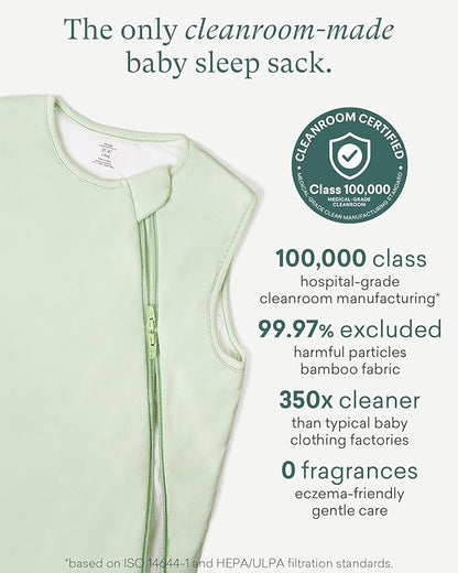 PurComfy Supersoft Sleep Sack 1.0 TOG, Premium Bamboo Viscose Baby Sleeping Bag 2-Way Zipper Sleep Sack Baby Wearable Blanket
