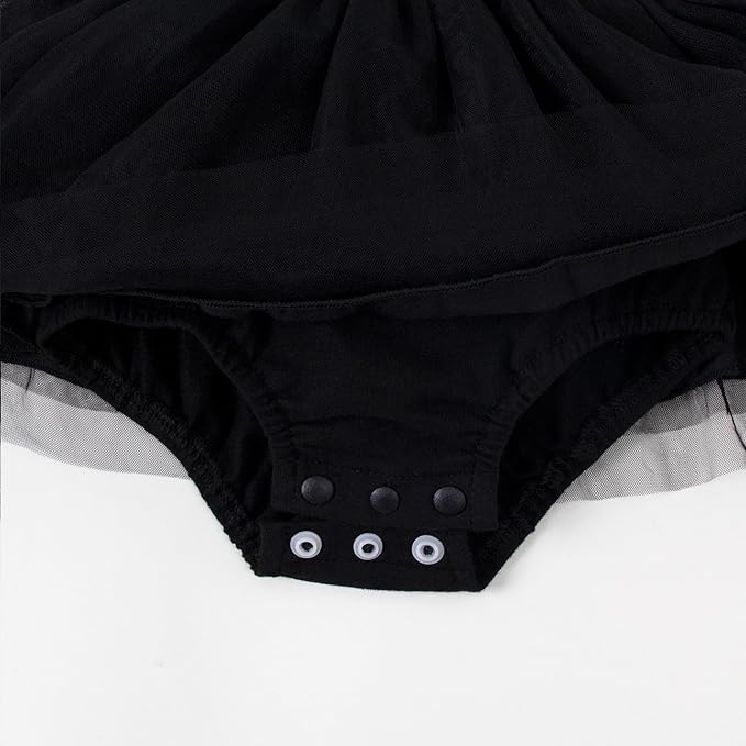 Magic Park 0-18M Infant Bodysuit Tutu Dress Baby Girl Romper Dress Toddler Solid Color Tulle Skirt Baptism Holidays Outfits
