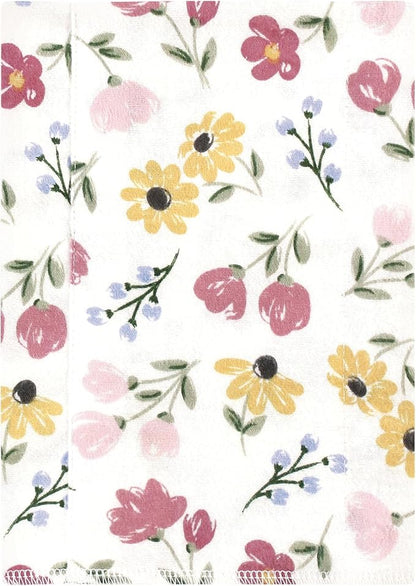 Luvable Friends Hudson Baby Flannel Burp Cloths 4pk, Painted Floral