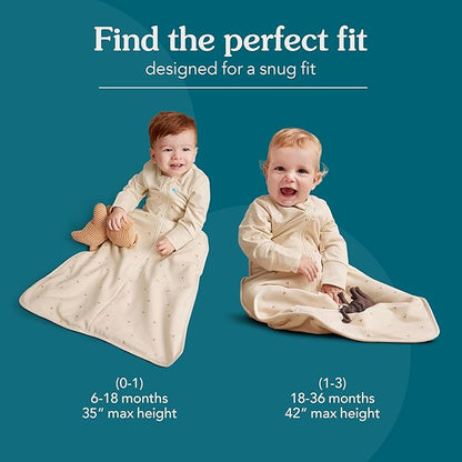 Love to Dream Sleep Suit, Long Sleeve Quilted Cotton 2.5 TOG, Baby Wearable Blanket with Legs