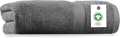 Delara Organic Cotton Luxuriously Plush Bath Sheet | GOTS & Oeko-TEX Certified | Premium Hotel Quality Towels | Feather Touch Technology| 650 GSM Long Staple|Soft, Quick Dry & Ultra-Absorbent 36"x70"