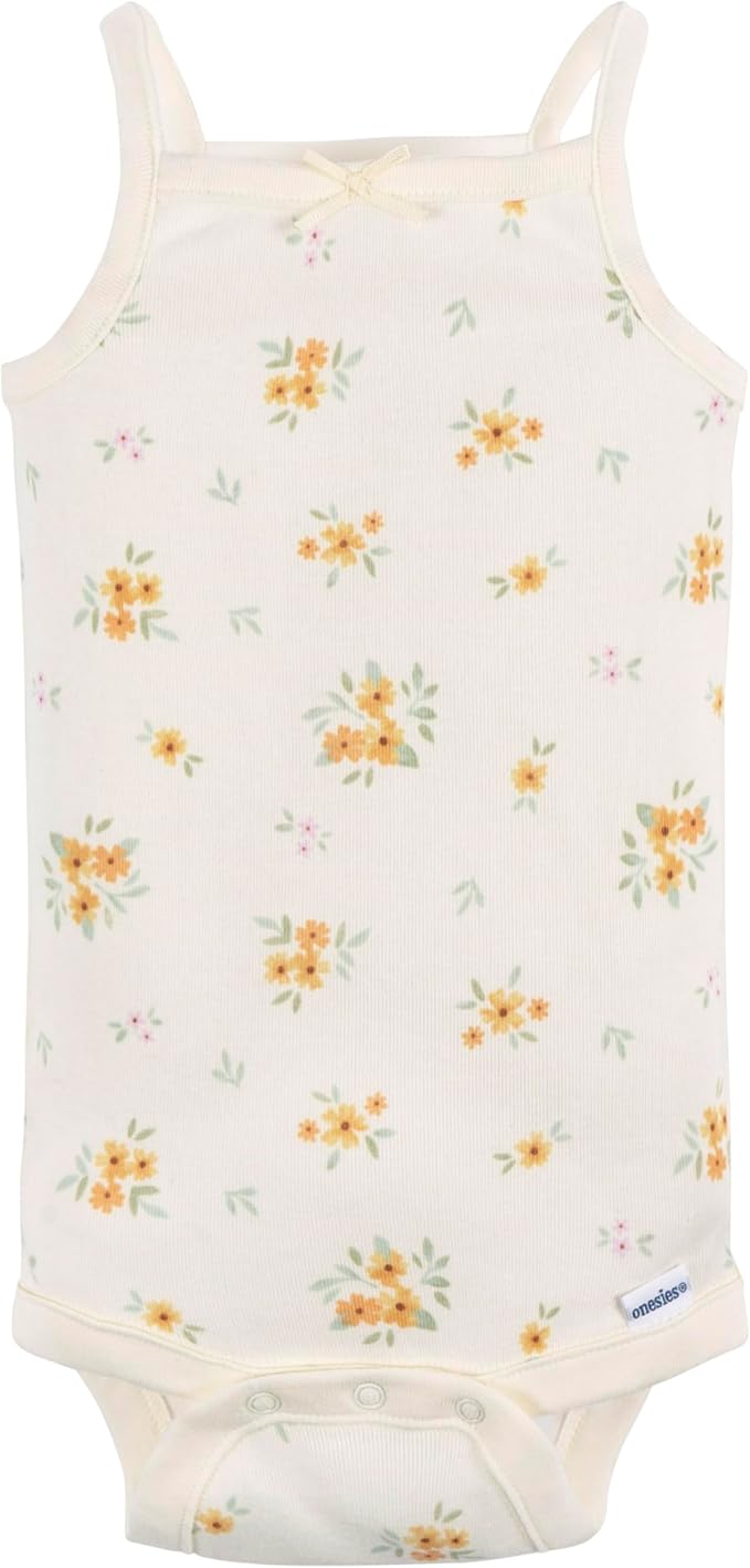 Gerber Baby Girls Multi-Pack Sleeveless Onesies Bodysuit