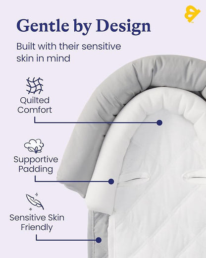 GoldBug Baby & Toddler 2-in-1 Car Seat Head Support - Grey