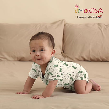 Jimonda Baby Bodysuits Rayon from Bamboo Short Sleeve Baby Boys Girls Rompers Soft Outfits Newborn Clothes