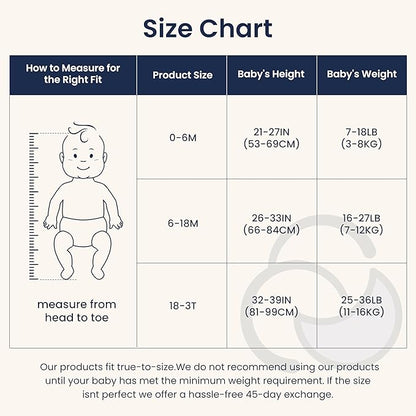 kaiya baby Unisex Sleeping Bag for Babies and Toddlers 2.5 Tog Sleep Sack, Long Sleeve Sleep Sack, Wearable Blanket Baby