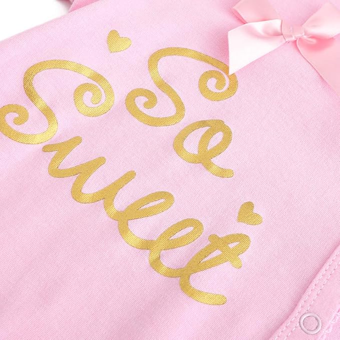 Newborn Baby Boy Girl Organic Cotton Bodysuit Long Sleeve Jumpsuit 3-Pack Outfits Clothes,0-24Months