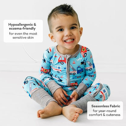 Little Sleepies Pajamas for Baby Boys & Girls, Viscose from Bamboo Baby Pajamas, Preemie & Newborn Sleepers, 2-Way Zipper PJs