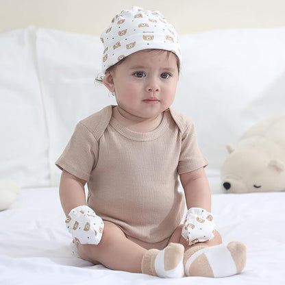 Baby Bodysuit 6 Pack Soft Mixed Ribbed Short Sleeve Romper Infant Boy Girl Clothes Set