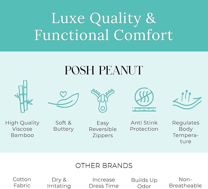 Posh Peanut Footie Pajamas for Baby Girls – Sleepers in Viscose from Bamboo with 2-Way Zipper & Ruffle Trim