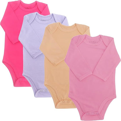 123 Bear Baby Cotton Spandex Long-Sleeve bodysuits unisex boy girl