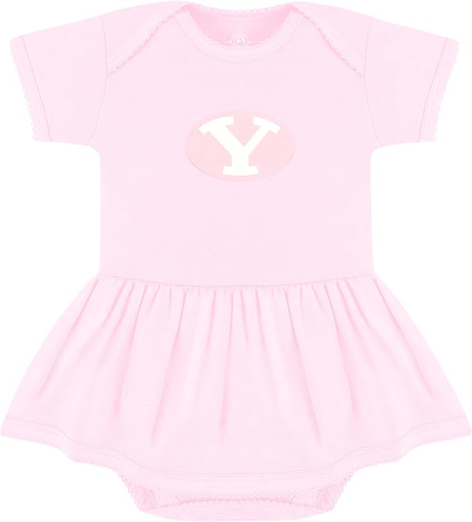 Creative Knitwear College Baby Picot Bodysuit Dress - Team Logo, Multiple Colors, for Baby Girls (0-24 Months)