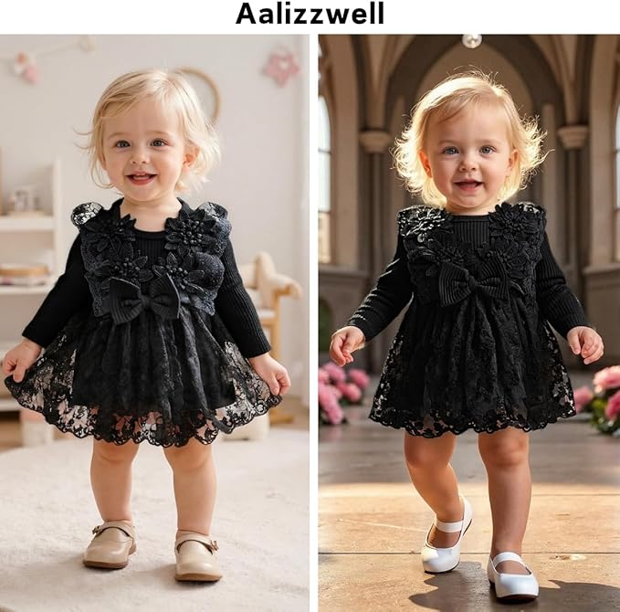 Baby Girl Lace Bodysuit Dress