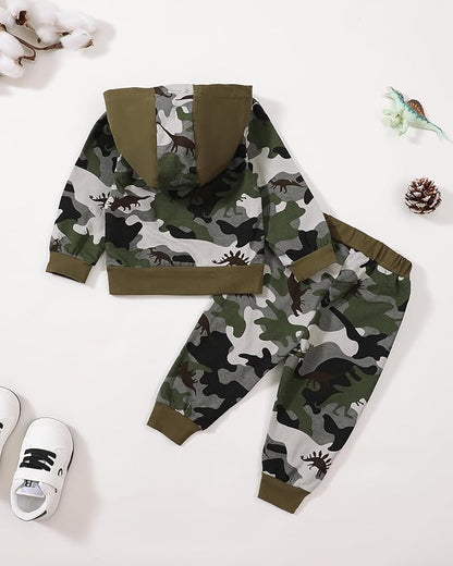 Toddler Baby Boy Clothes Infant Newborn Boy Outfit Long Sleeve Hoodie Sweatshirt Pants Fall Winter Clothes Set