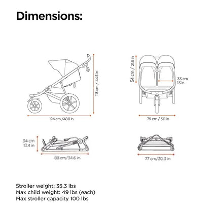 Thule Urban Glide 3 Double, Black
